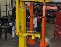 Manipulator Arm Used To Lift Lawn Mower Frames